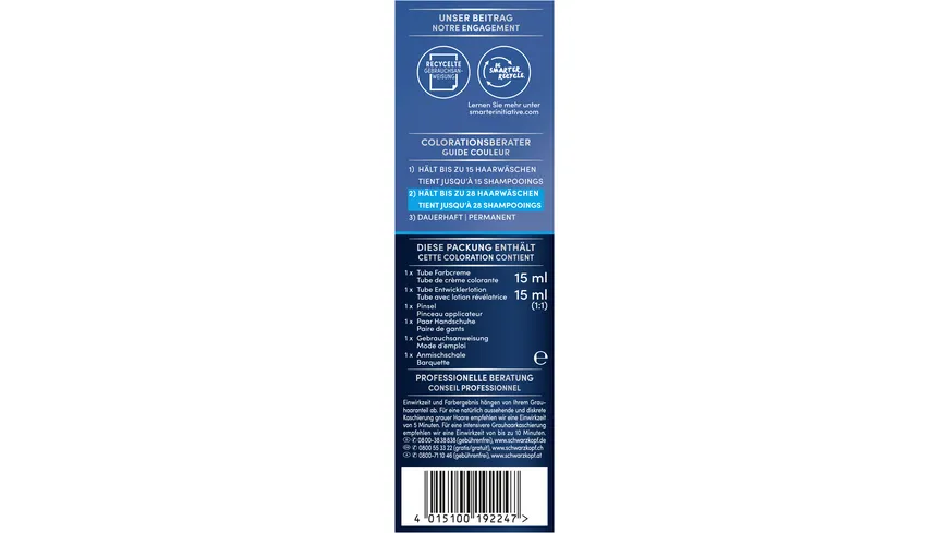 Schwarzkopf Men Perfect Bart-Coloration Stufe 2 80 - dunkelbraun