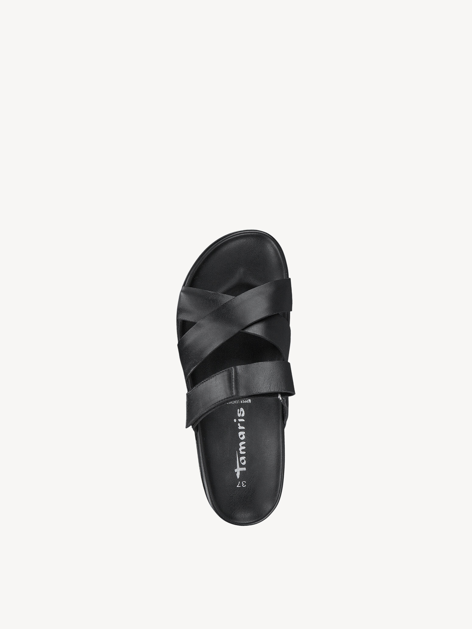 Mule en cuir - noir