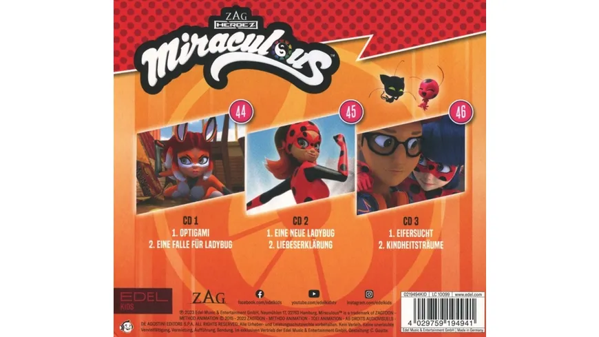 Hörspiel-Box,Folge 44-46 Mit Blumentütchen Miraculous