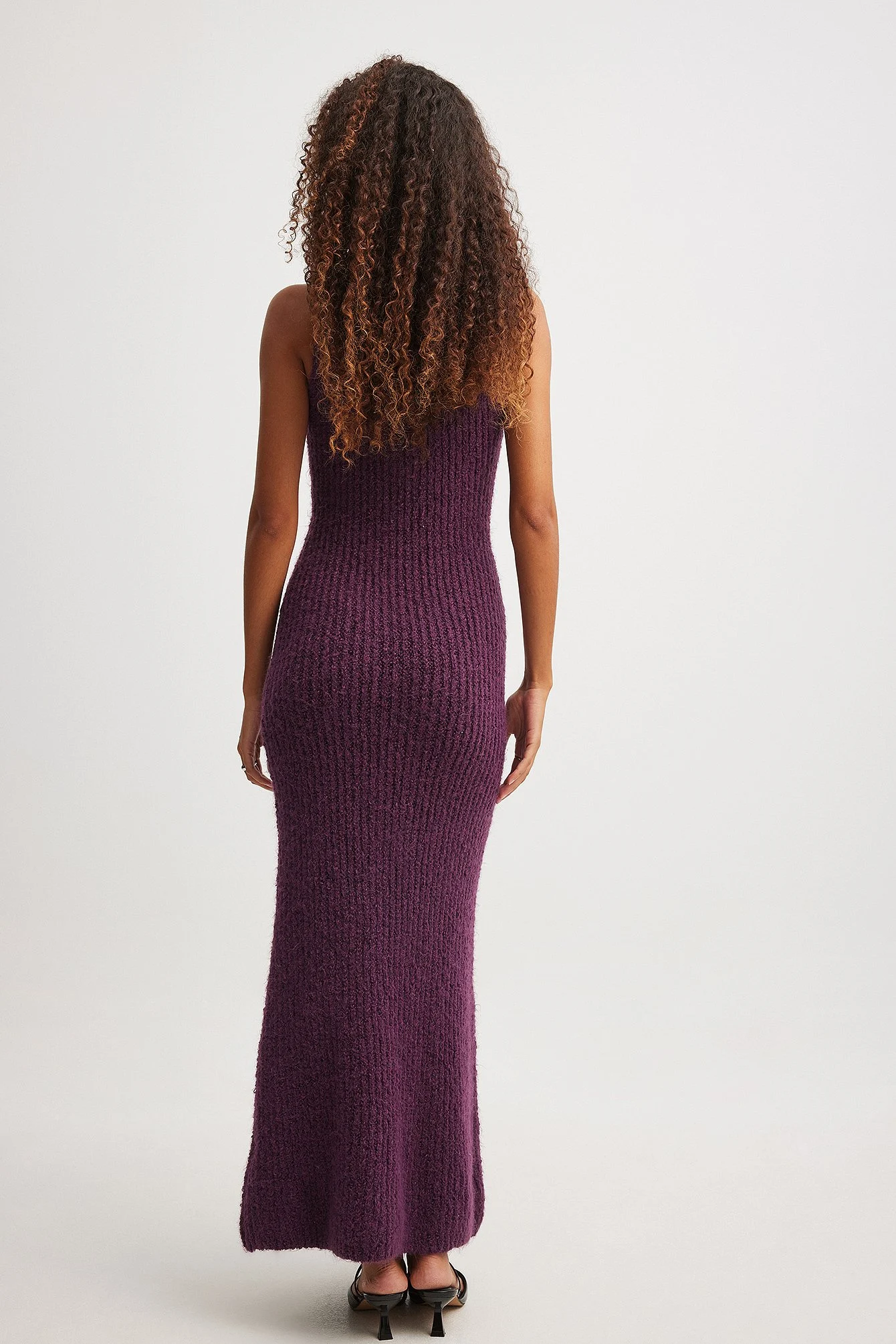 Maxi-Strickkleid mit Rollkragen