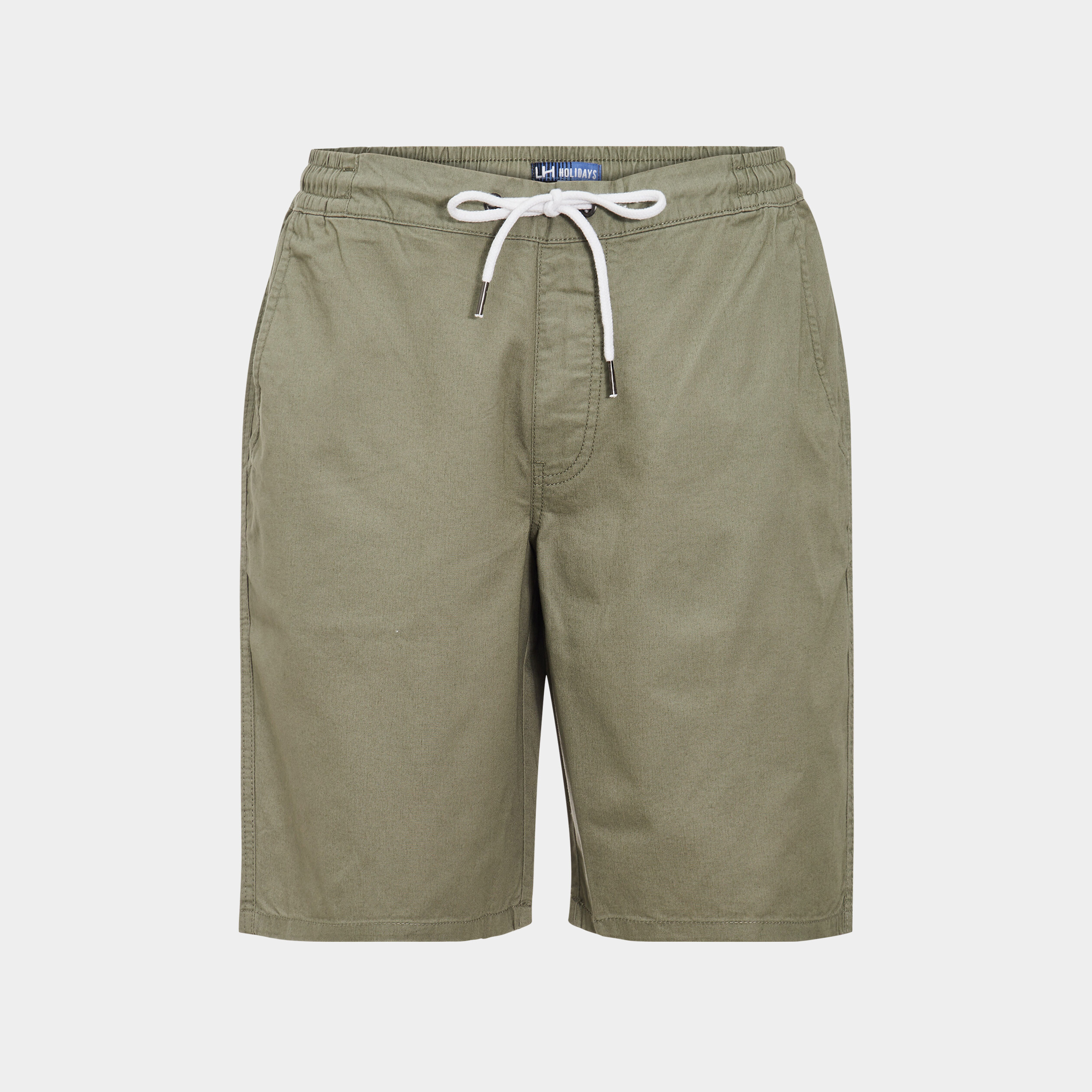 Bermuda droit à coulisse vert kaki homme | La Halle