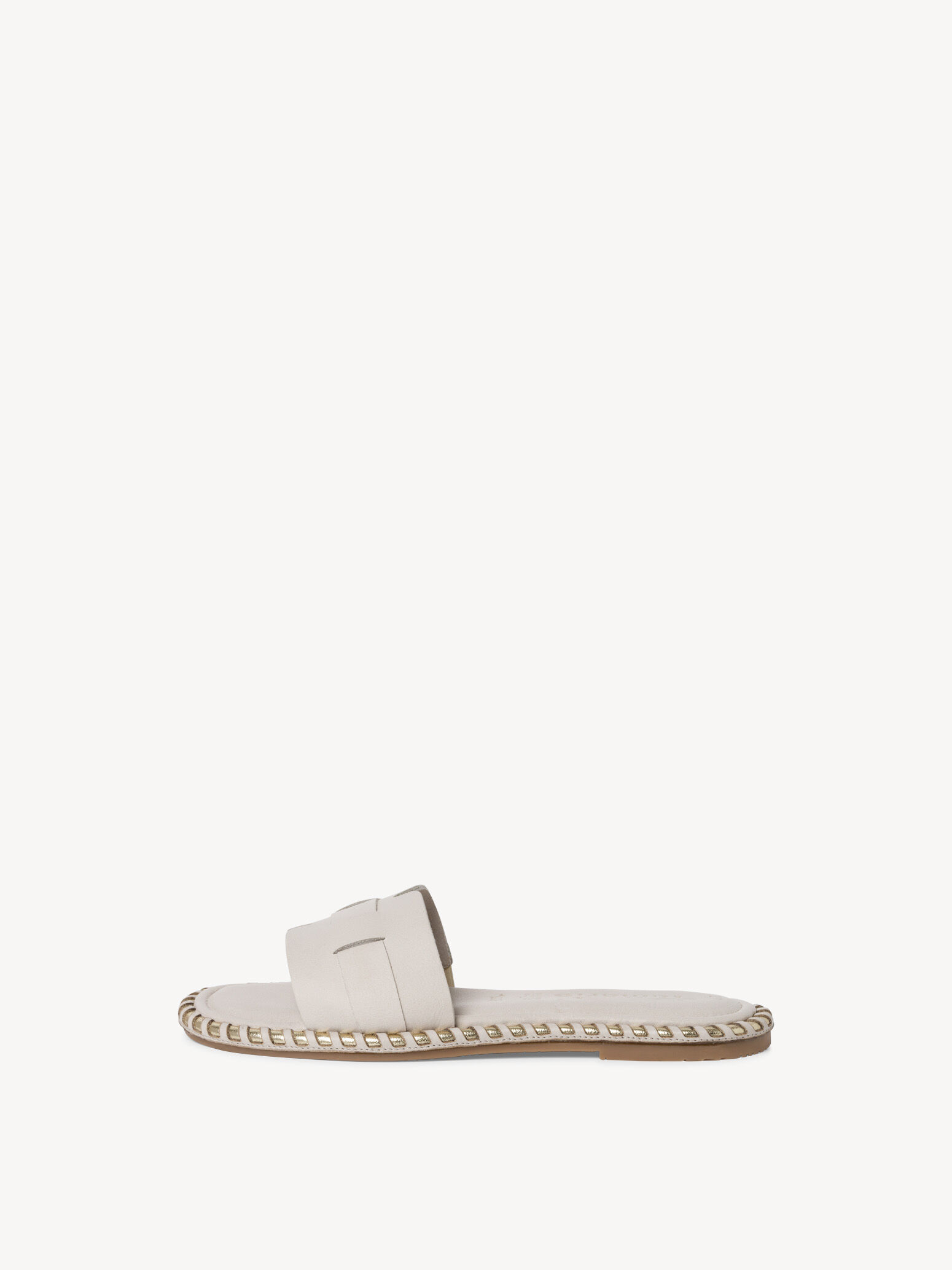 Mule en cuir - beige