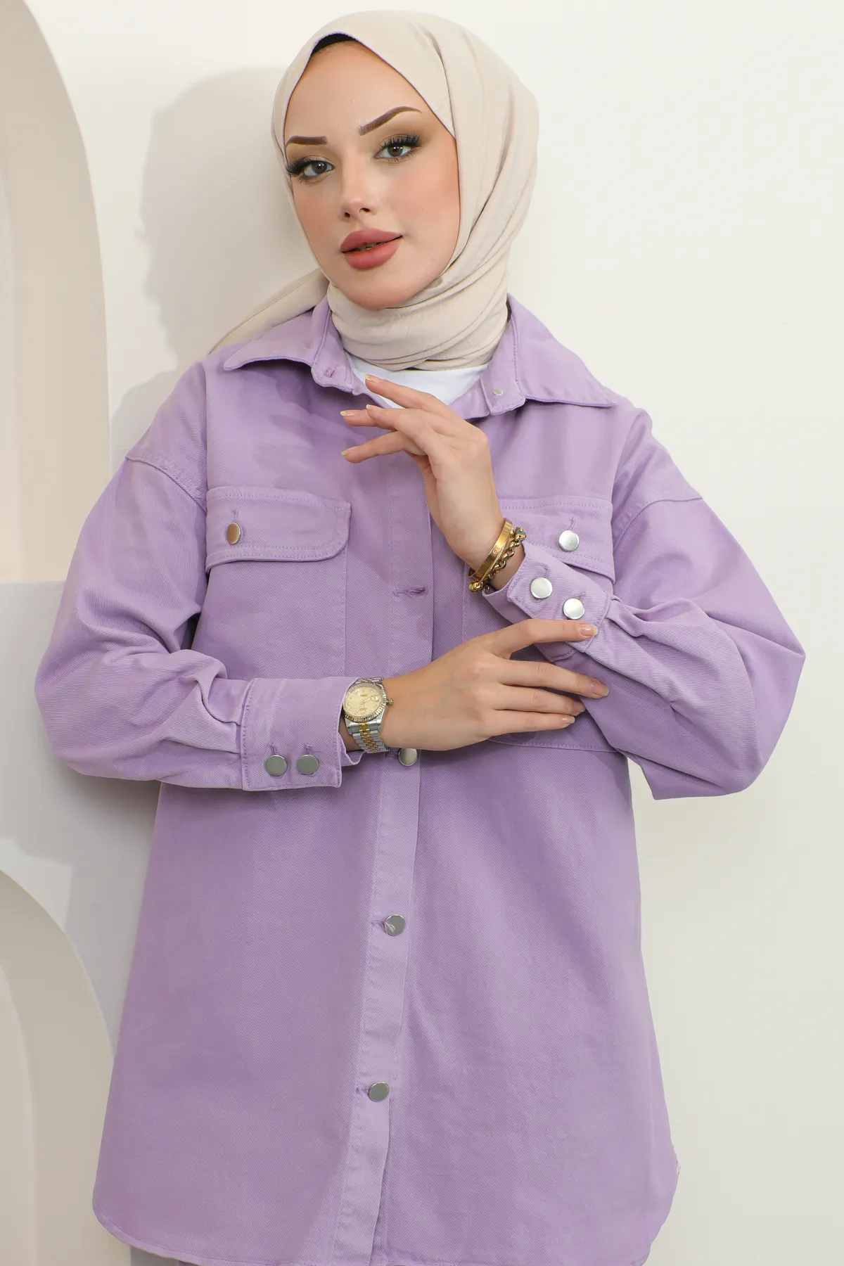 benguen  Zweiteiler - Lila - Regular Fit
