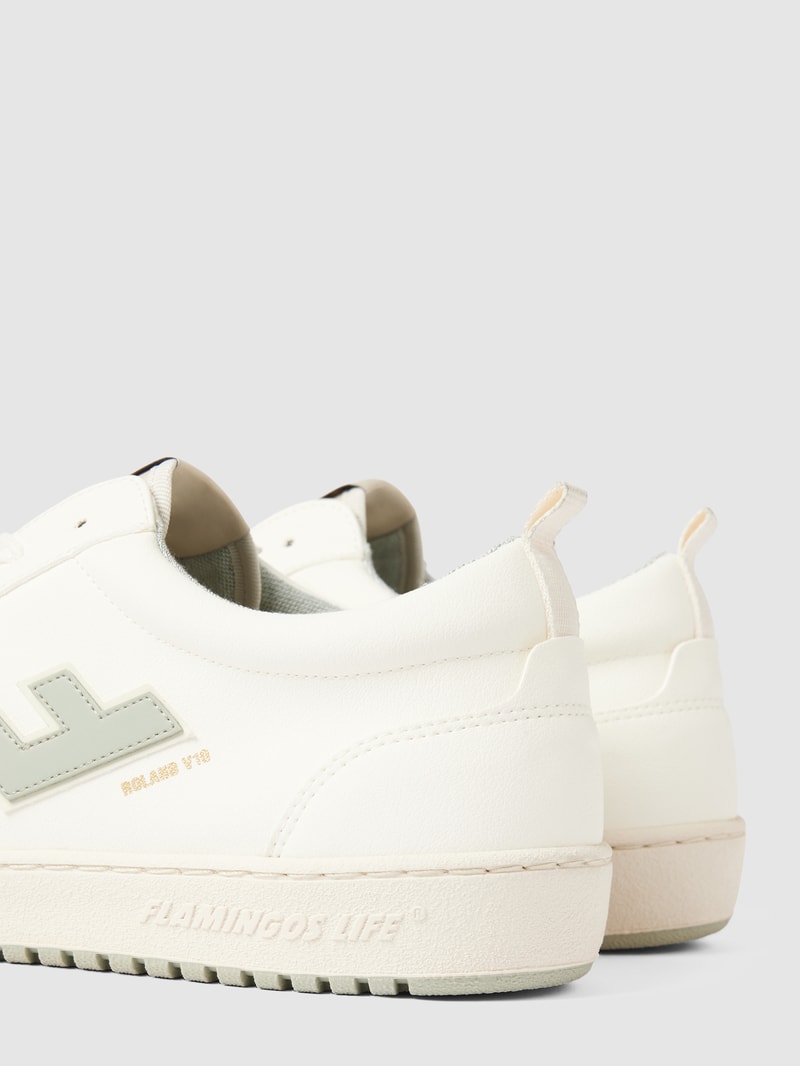 Sneaker mit Label-Details Modell 'Roland' in weiß