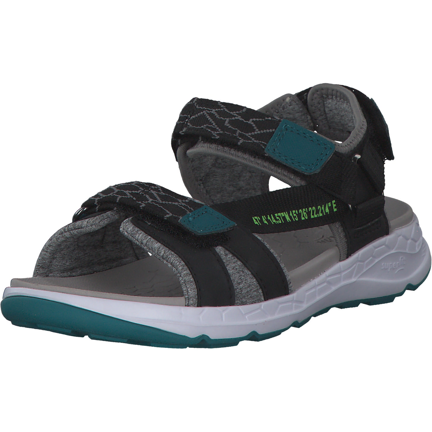 Superfit 00580, Sandalen (Kinder), Kinder, Schwarz
