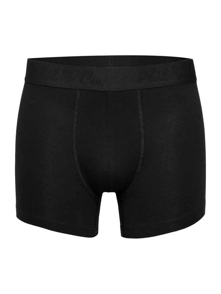 Phil & Co. Berlin  Retro Boxer Jersey Core in Black günstig kaufen