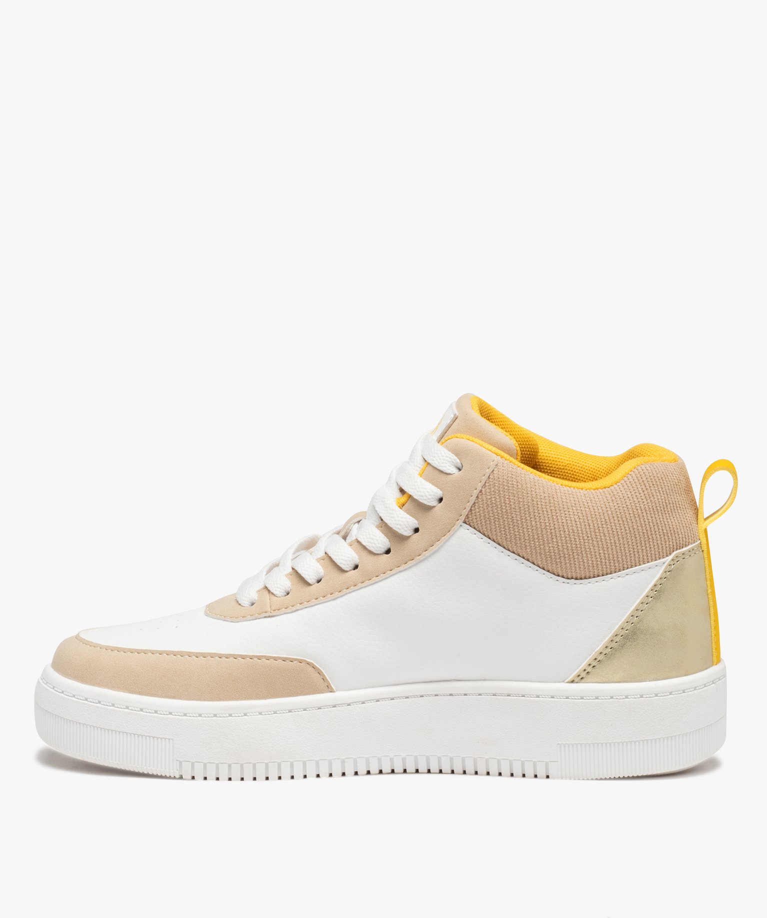 Baskets femme mid-cut multicolores - Camps United beige | GEMO