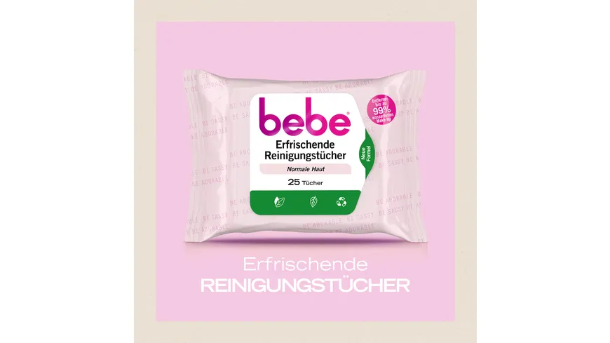 bebe erfrischende Reinigungstücher Doppelpack