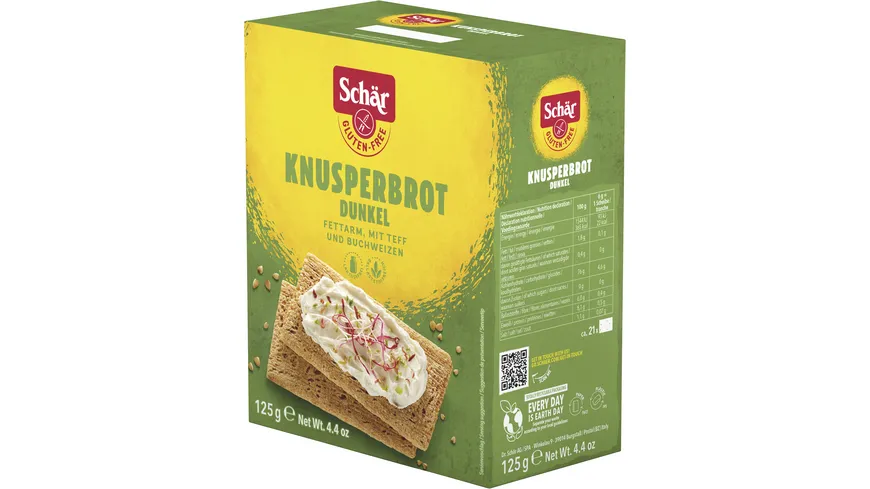 Schär Knusperbrot Dunkel - glutenfrei 125 g