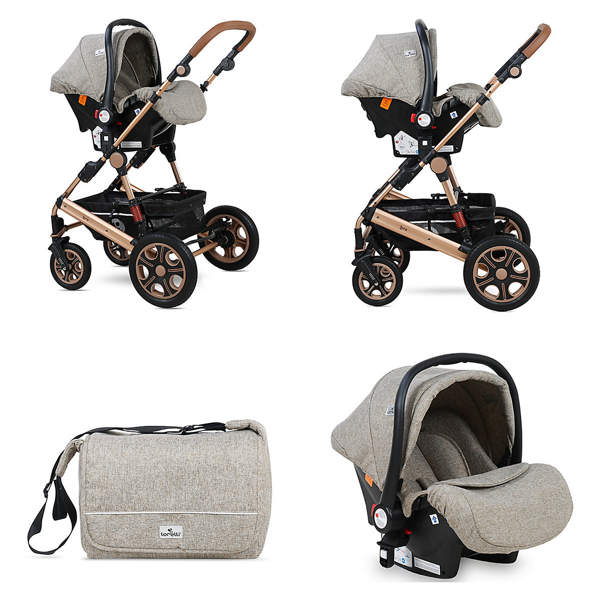 Kombikinderwagen Lora 3 in 1 Kombikinderwagen