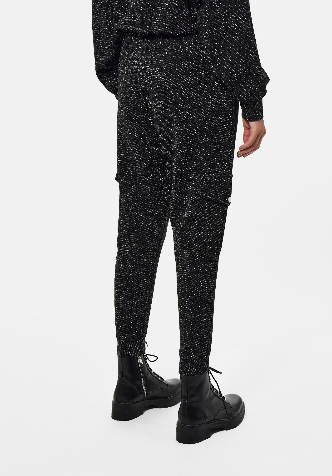 FEND   Pantalon noir pailleté Femme