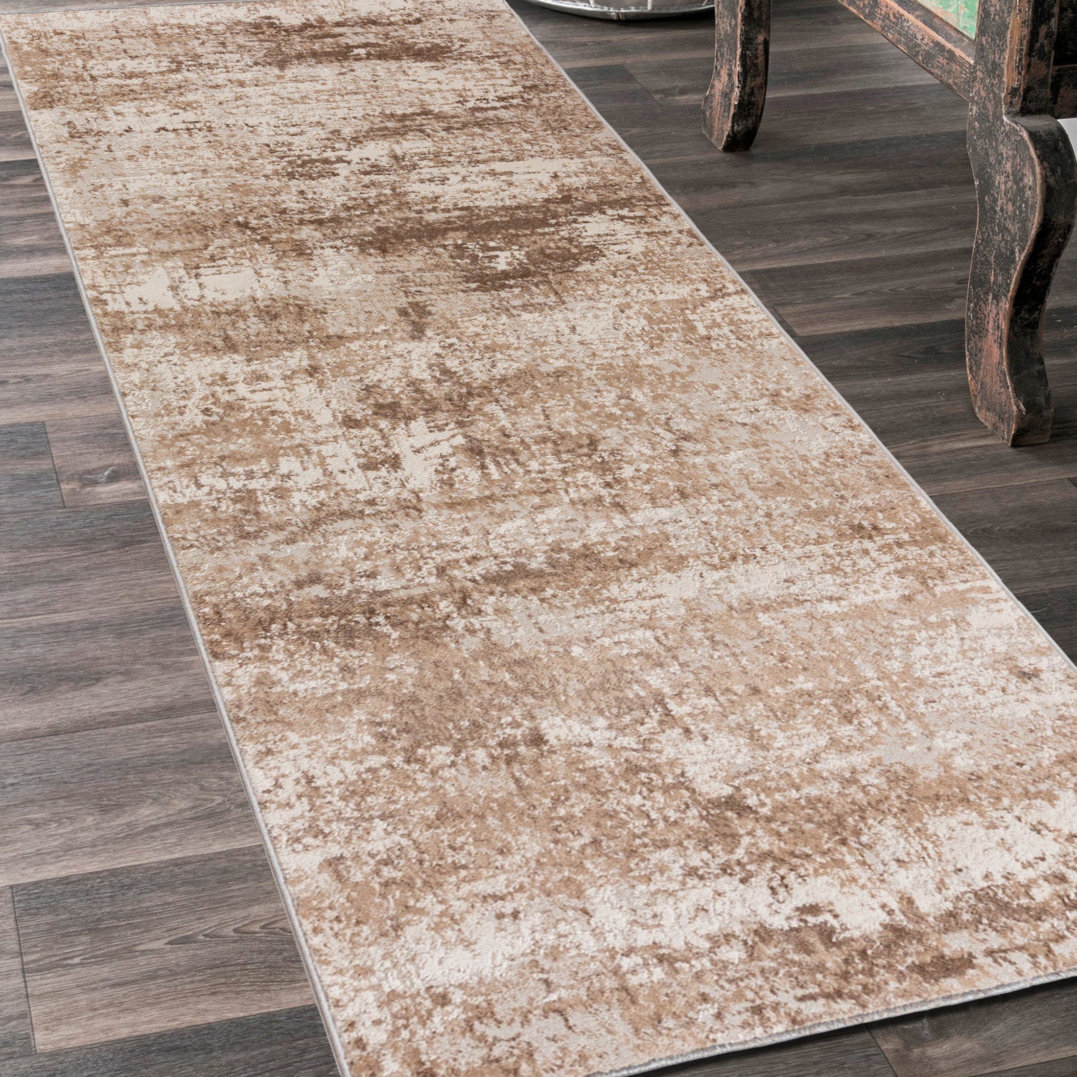 Läufer Läufer FlurLäufer Modern für Vorzimmer Schlafzimmer - Abstrakt Muster, Mazovia, 60 x 100 cm, Kurzflor, Meterware
