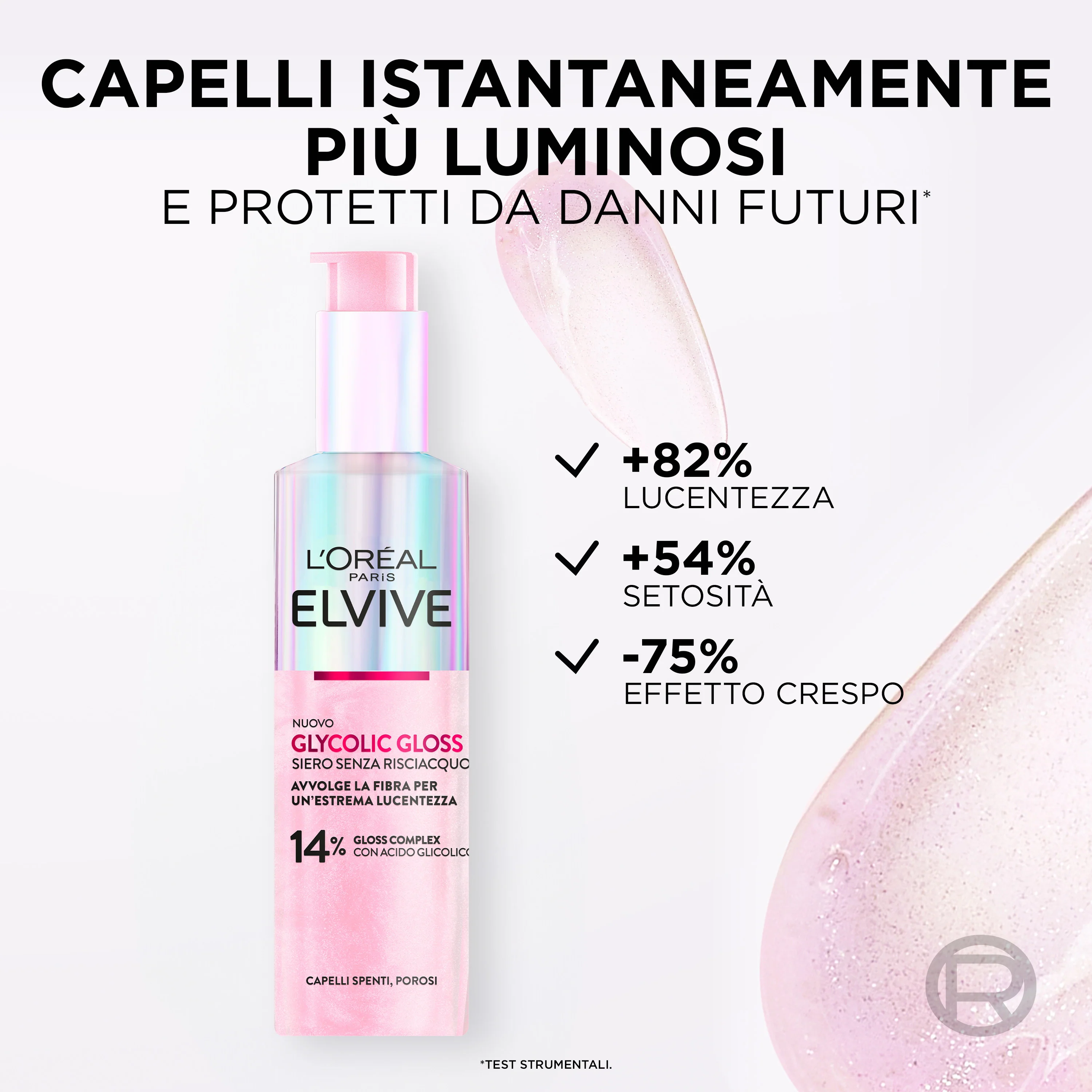 Elvive Glycolic Gloss Leave-In Serum med glykolsyre - Hårserum