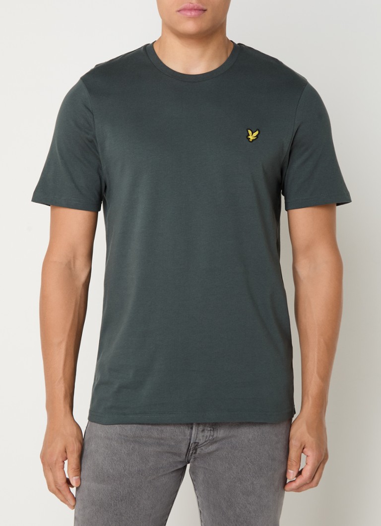 Tricou Lyle & Scott cu logo brodat