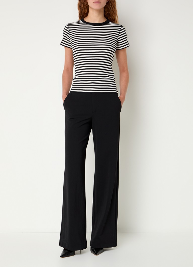 DRYKORN Koale rib-knit T-shirt with stripe print