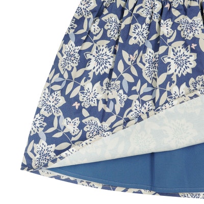 Kleid, mittelblau für Mädchen