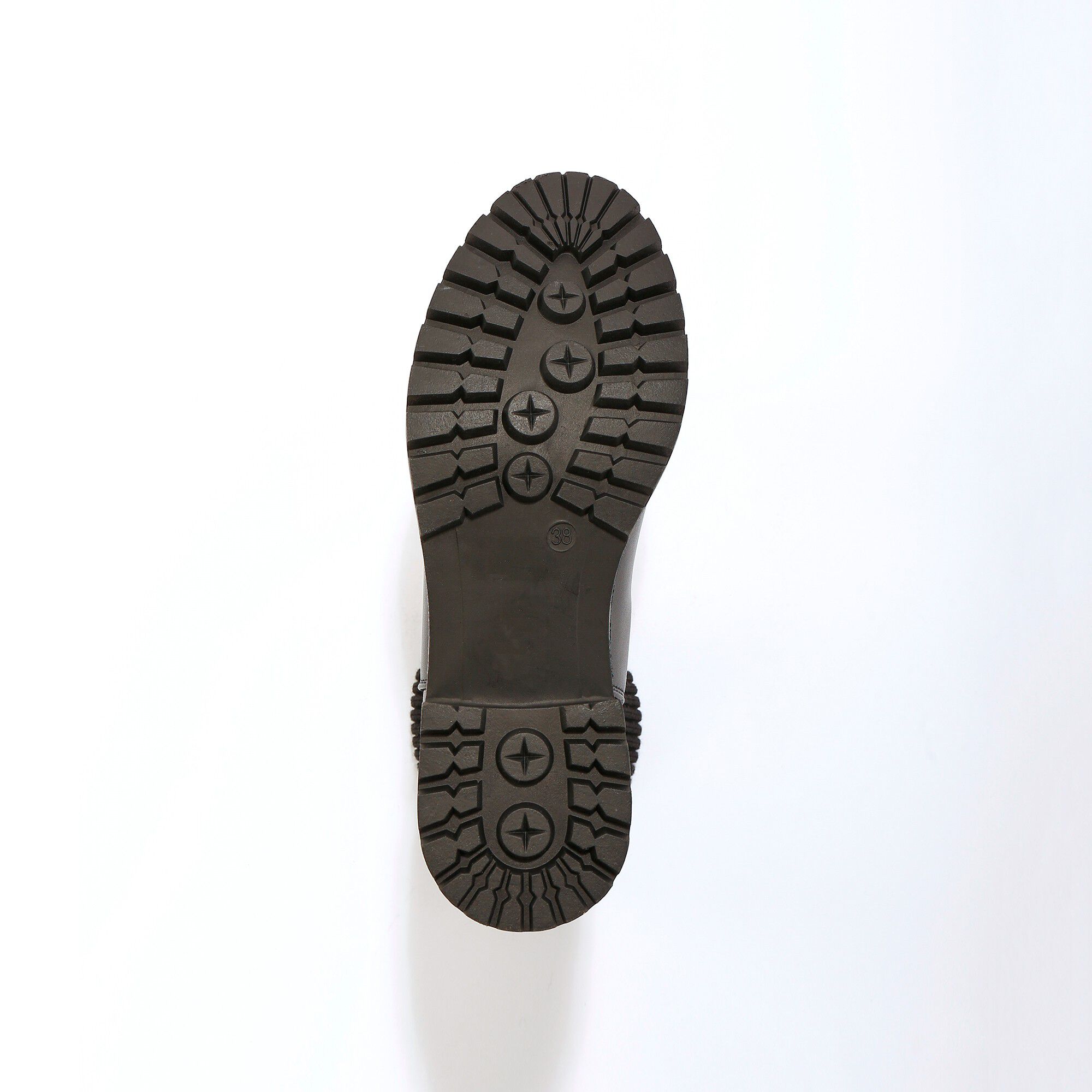 Boots plateforme à tige chaussette semelle crantée