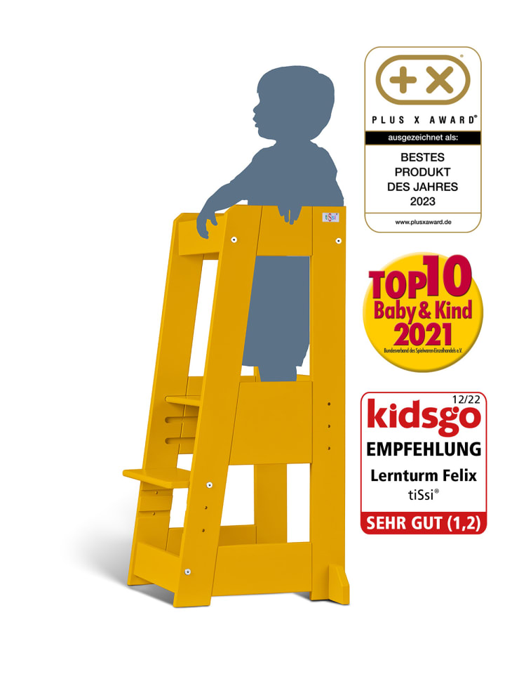 tiSsi tiSsi® Entdeckerturm / Lernturm FELIX mitwachsend sunflower gelb günstig kaufen onesize