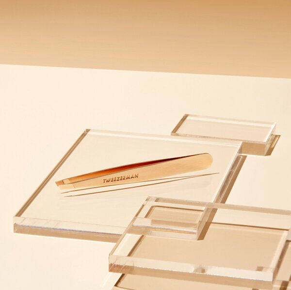Tweezerman Slant Tweezer - Schräge Pinzette, Champagne Pinzette