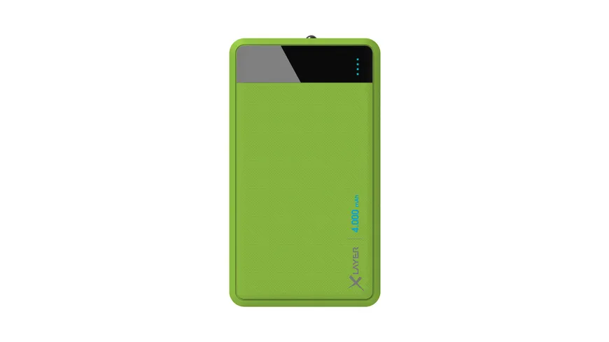 Xlayer Zusatzakku Powerbank Colour Line Green 4.000mAh