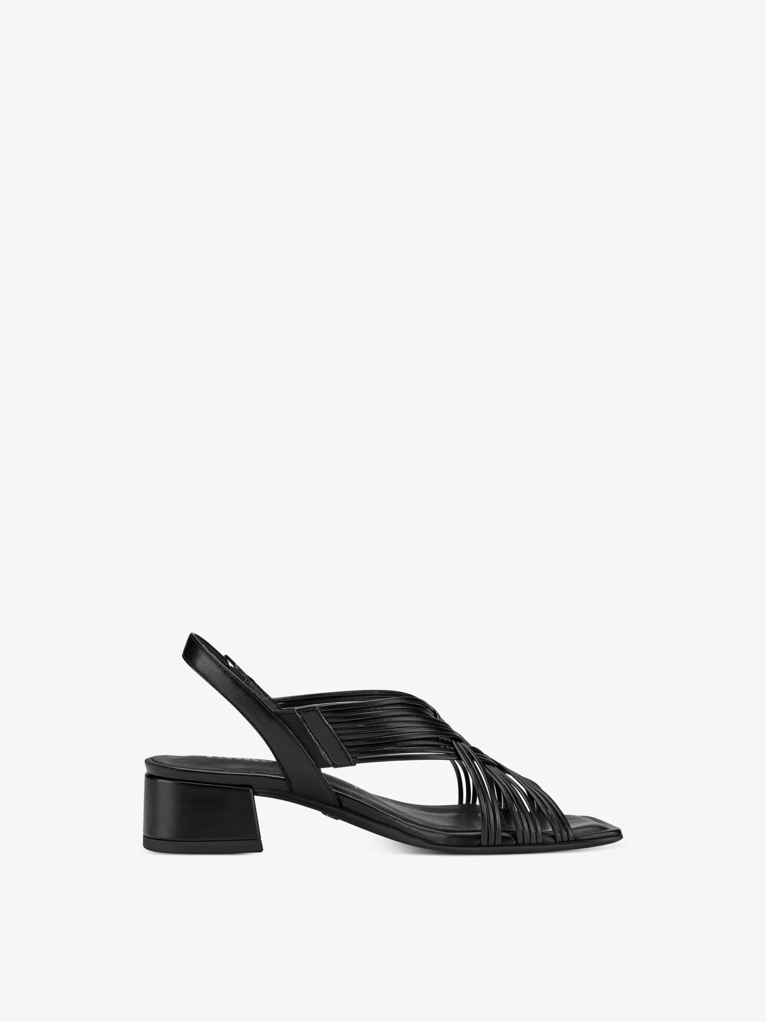 Sandale à talon - noir
