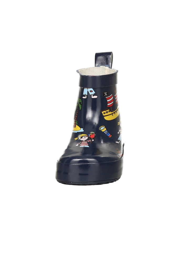 Playshoes Gummistiefel Halbschaft Pirateninsel in Marine günstig kaufen