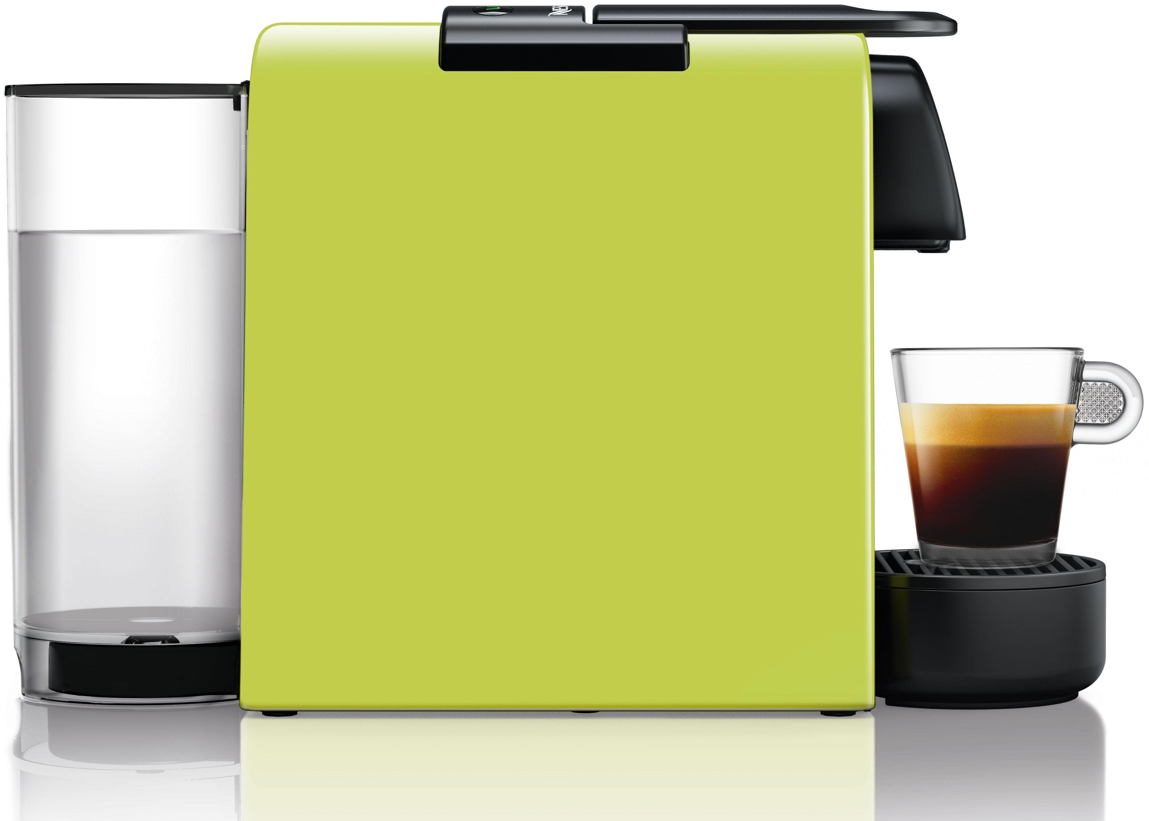 Nespresso Kapselmaschine Essenza Mini EN85.L von DeLonghi, Lime Green, inkl. Willkommenspaket mit 7 Kapseln