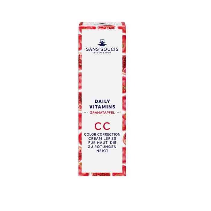 Sans Soucis Daily Vitamins CC Color Correction Cream LSF 20 Anti-Rötungen - Granatapfel