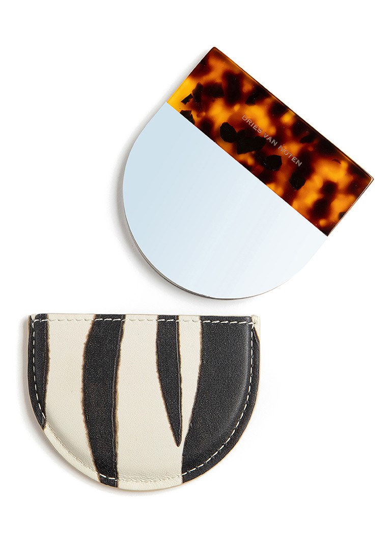 Dries Van Noten Mirror Turtoise Shell - taskupeili vasikannahkapussilla