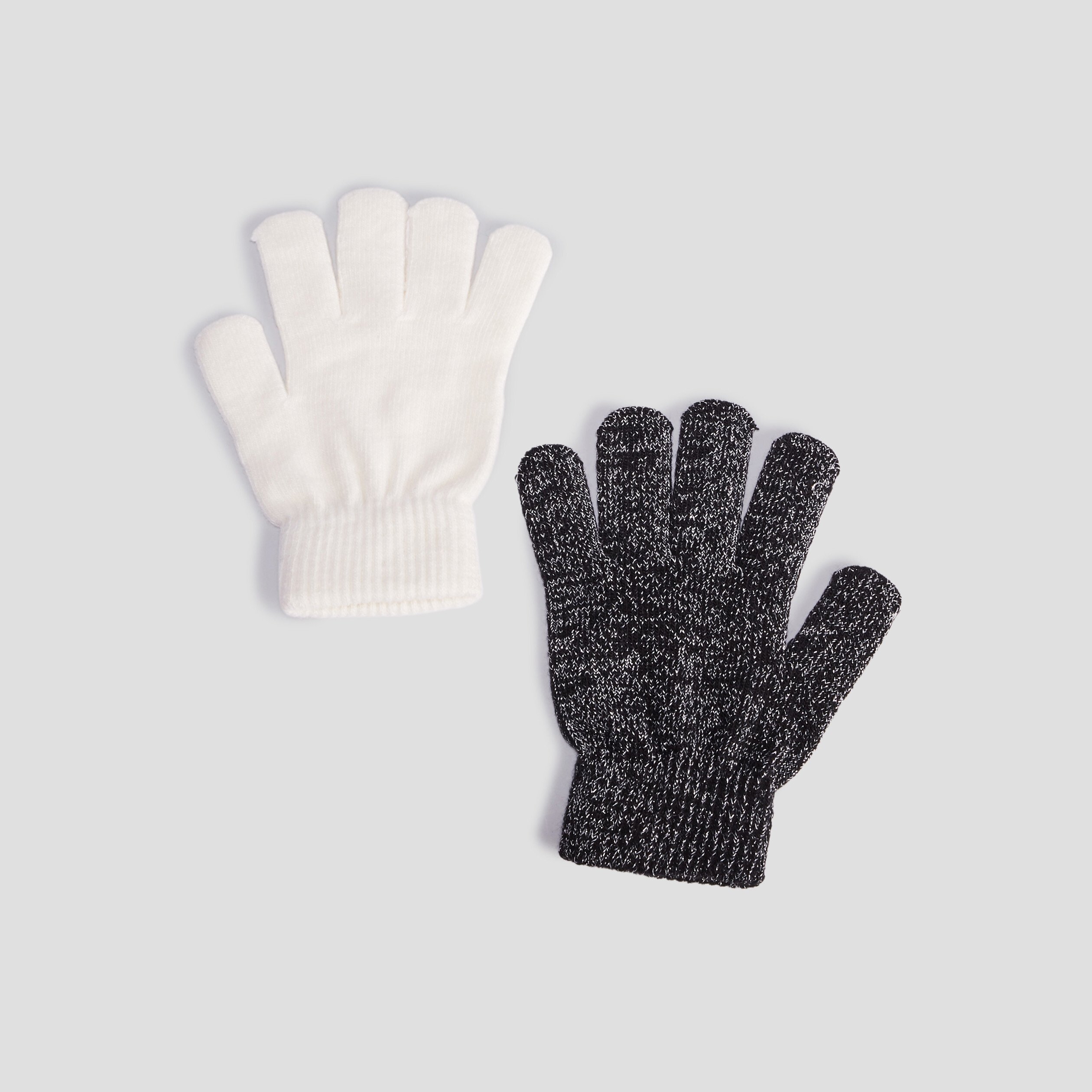Lot 2 paires de gants ivoire femme | La Halle