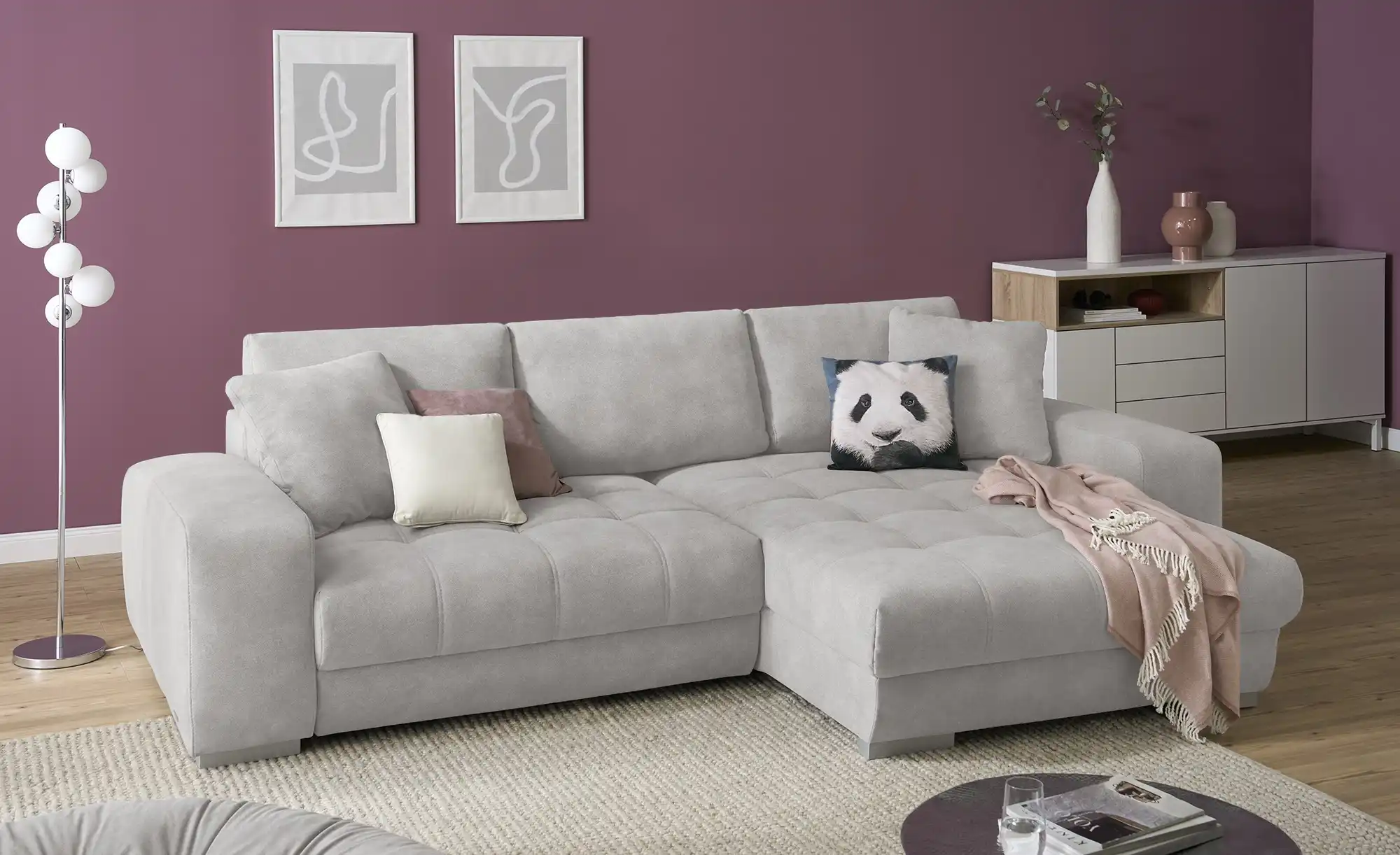 bobb Ecksofa mit pflegeleichtem Bezugsstoff  Caro II