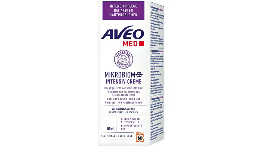 AVEO MED Mikrobiom Intensiv Creme Medizinische Hautpflege 50 ml