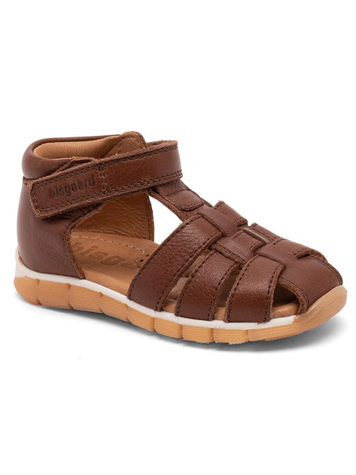 bisgaard Leder-Halbsandalen in Braun günstig kaufen