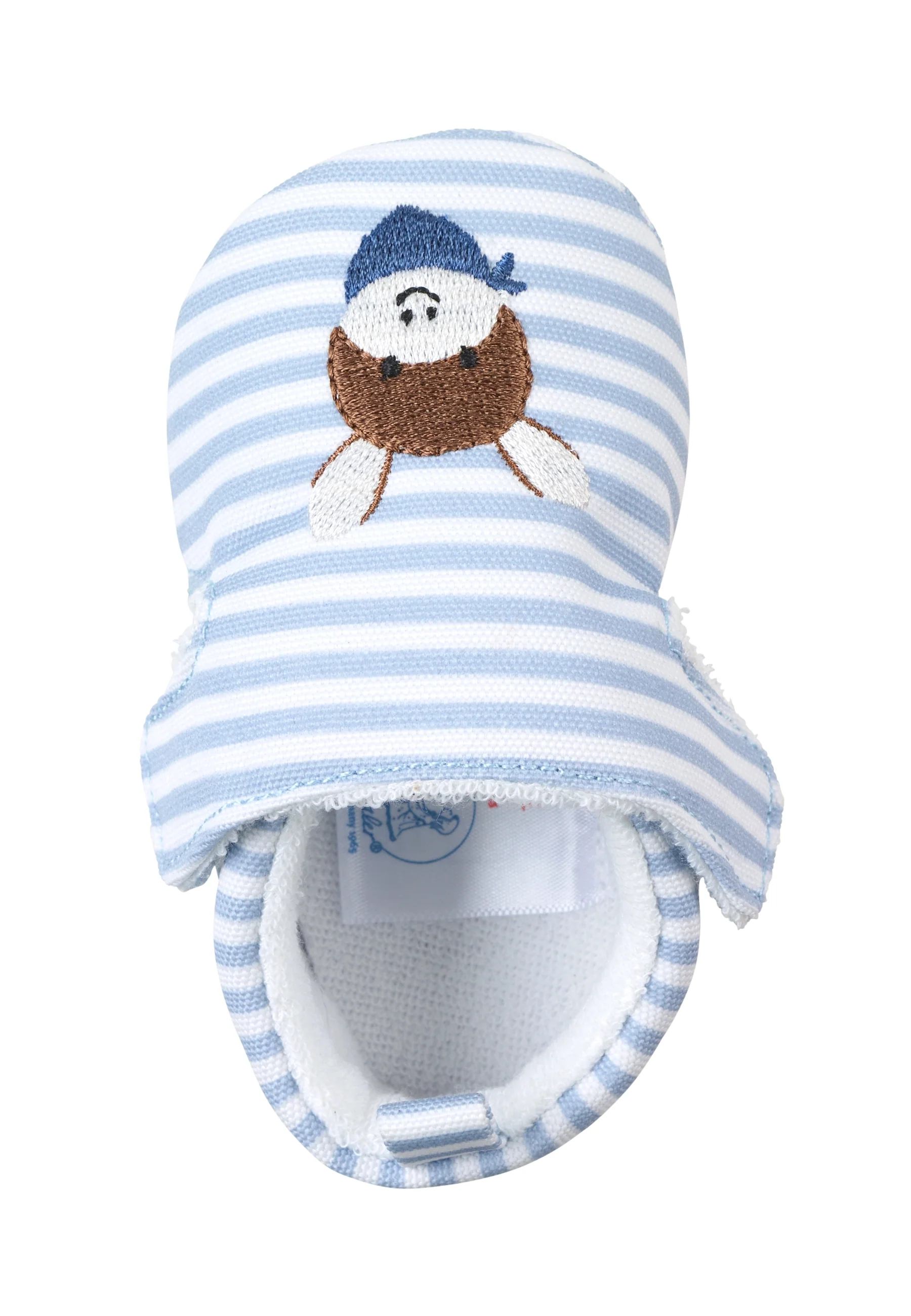 Baby Krabbelschuh aus Canvas, Motiv Esel Emmi Boy