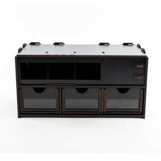 Black Paint Rack: Steckerleiste