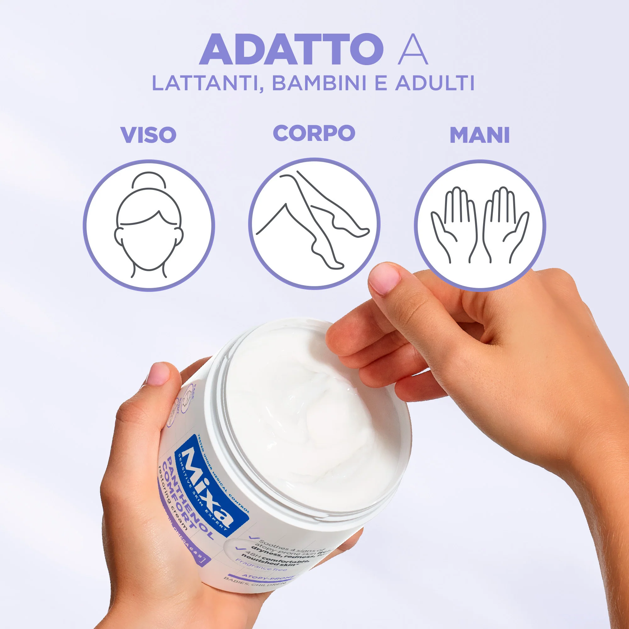 Crema corporal con pantenol Comfort