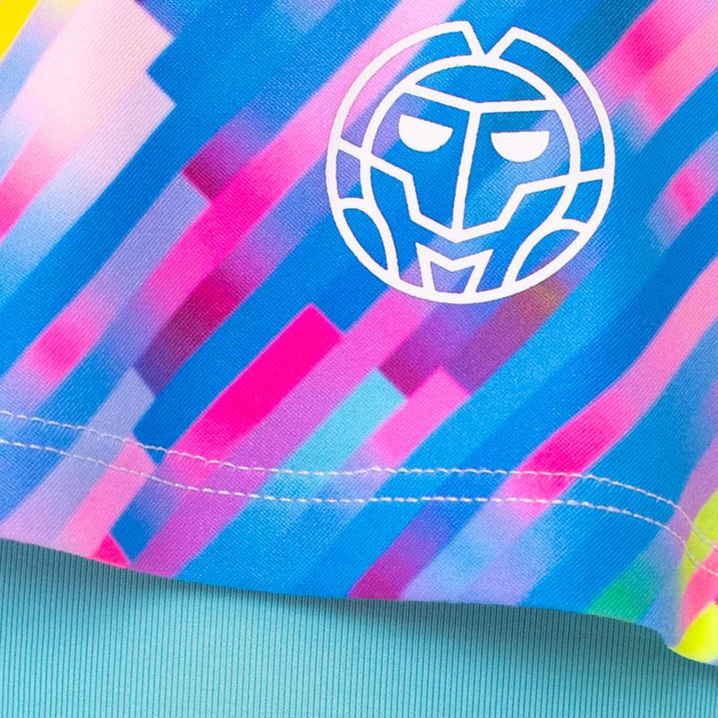 Melbourne 2024 Printed Wavy Rock Damen - Türkis, Mehrfarbig