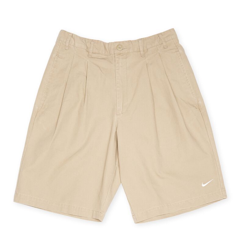 NIKE Pleated Chino Short khaki/white