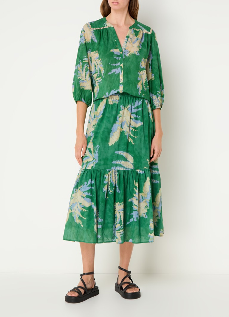 ba&sh Pobby blouse with floral print
