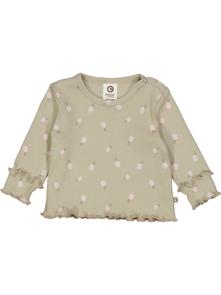 müsli Babylangarmshirt in Soft green/ Poetry green/ Mary günstig kaufen