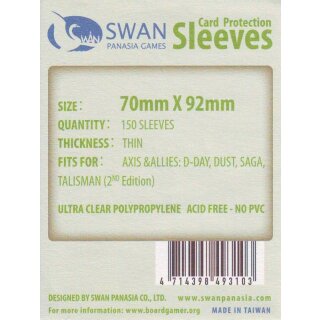 Swan Panasia Kartenhüllen 70mm x 92mm dünn (150)