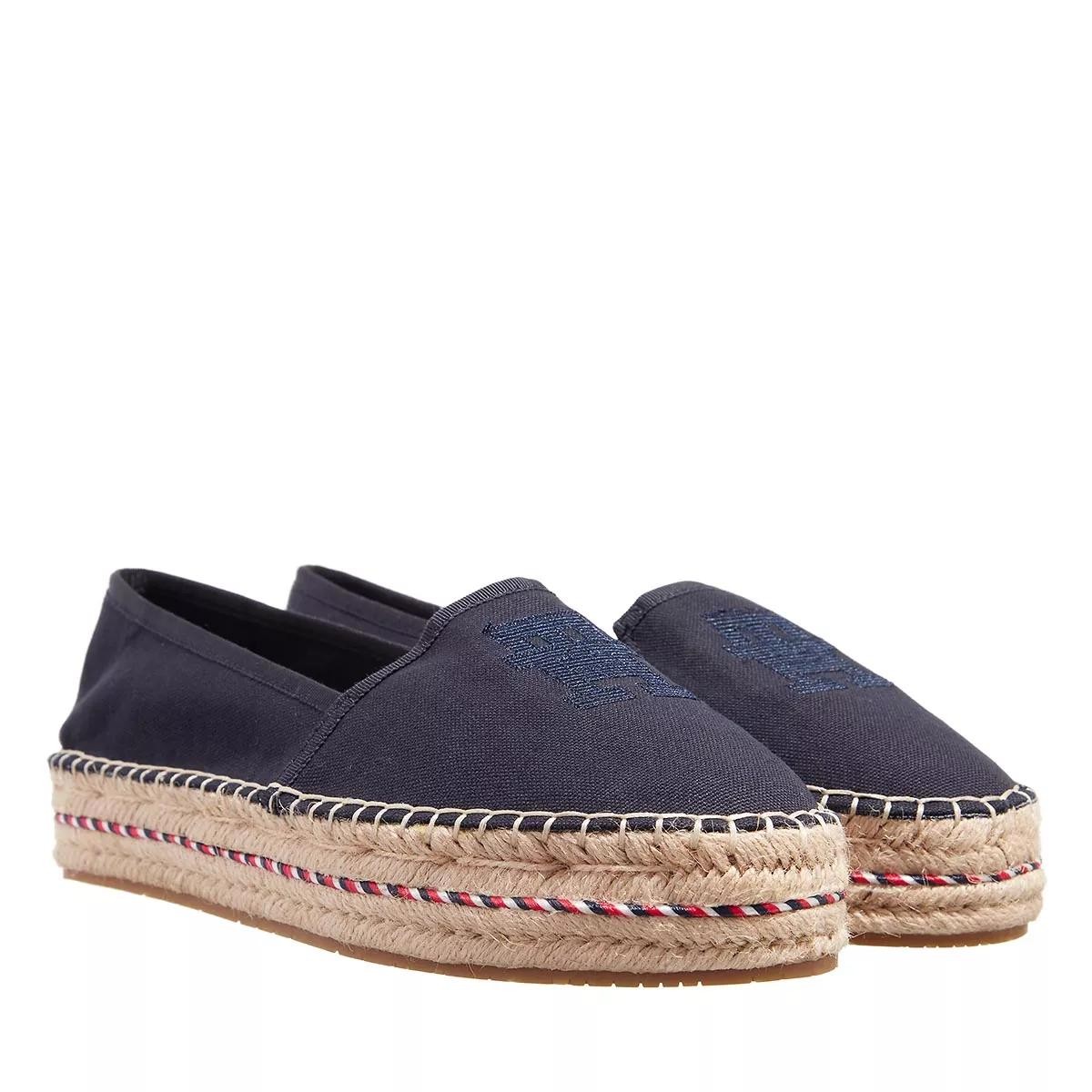 TOMMY HILFIGER Komfort Slipper blau Espadrille