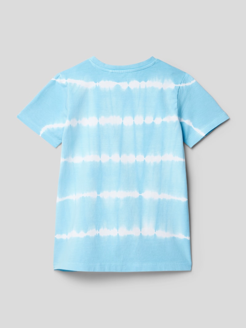 T-Shirt mit Statement-Print Modell 'ZADYE' in hellblau