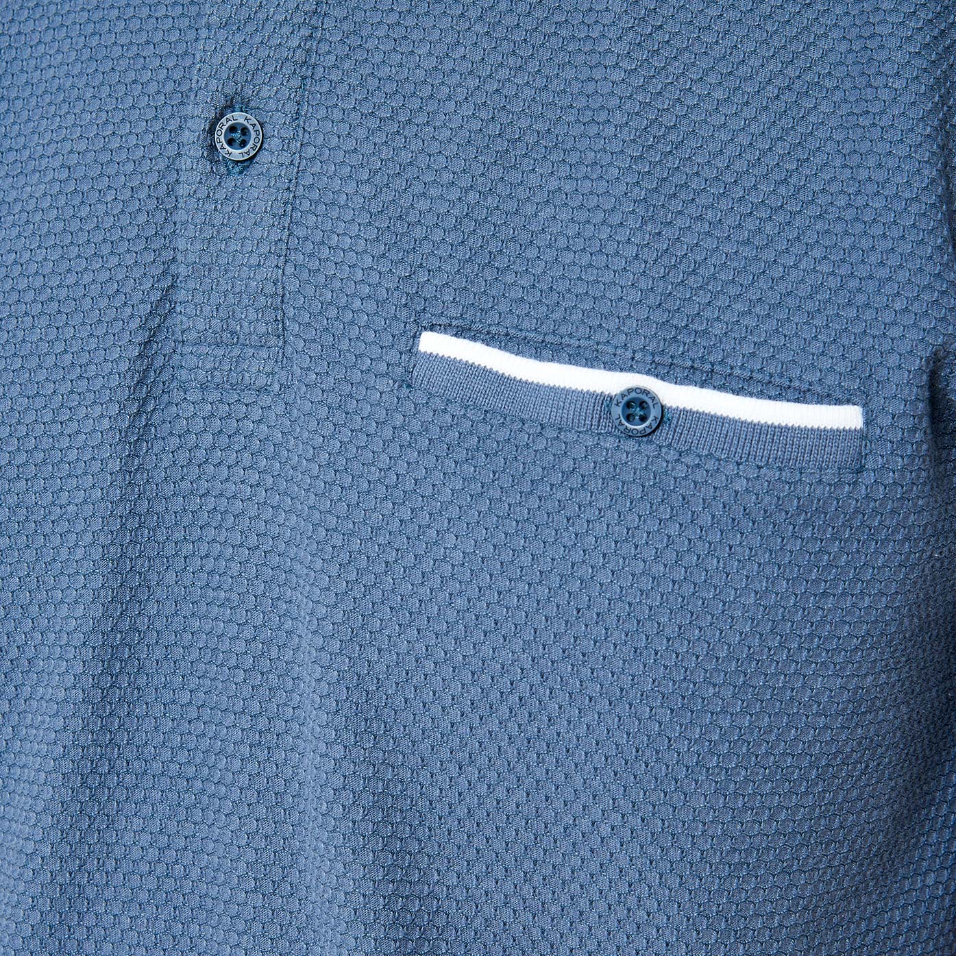 CELES  Polo bleu gris Homme