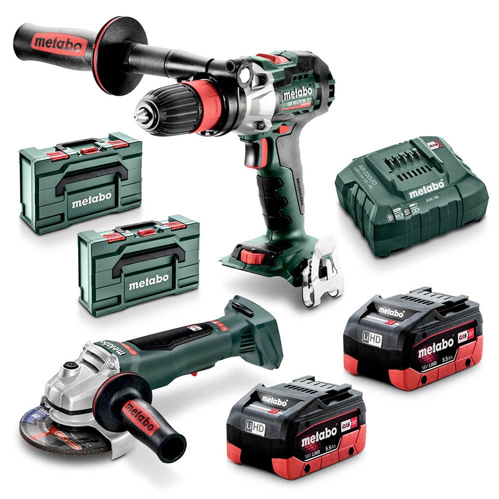 METABO 18V Brushless 2 Piece 2 x 5.5Ah Combo Kit AU68203450