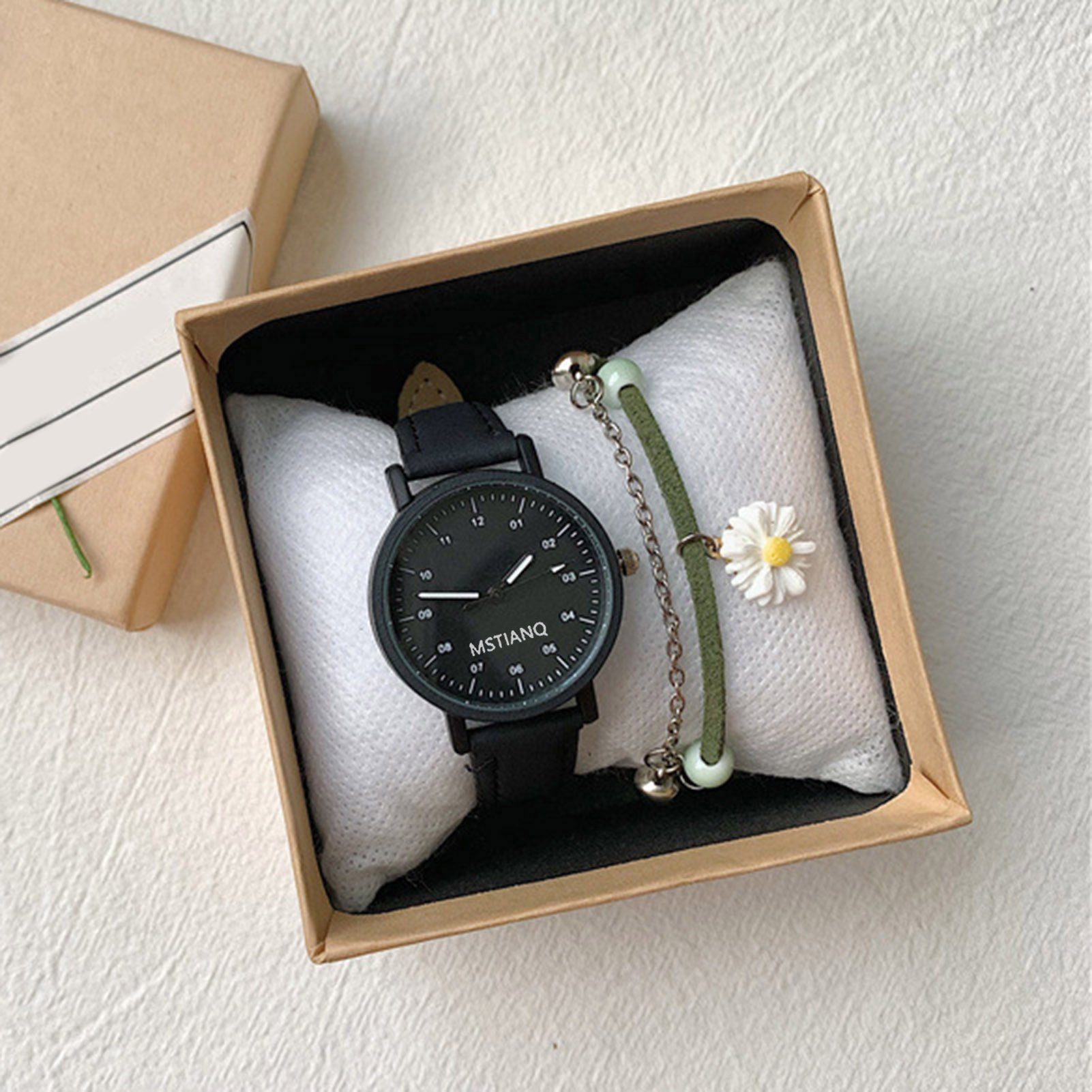 farfi Quarzuhr Damen-Quarzuhr mit rundem Zifferblatt und Quarzwerk, ideal auch als Geschenk