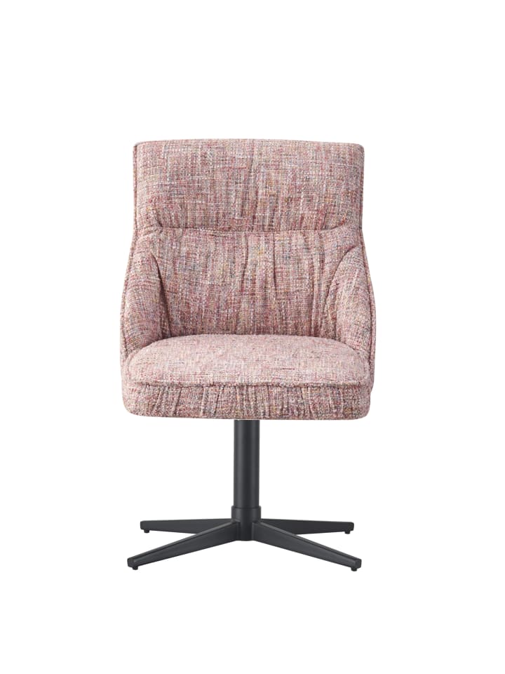 DUBI Möbel 2er-Set: Drehstuhl LORENA in Rosa - (B)49 x (H)83 x  (T)62 cm günstig kaufen onesize