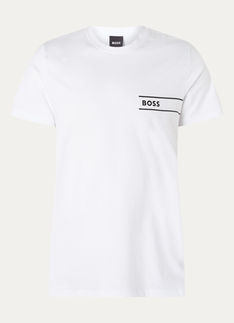 HUGO BOSS -t-paita, jossa logopainatus
