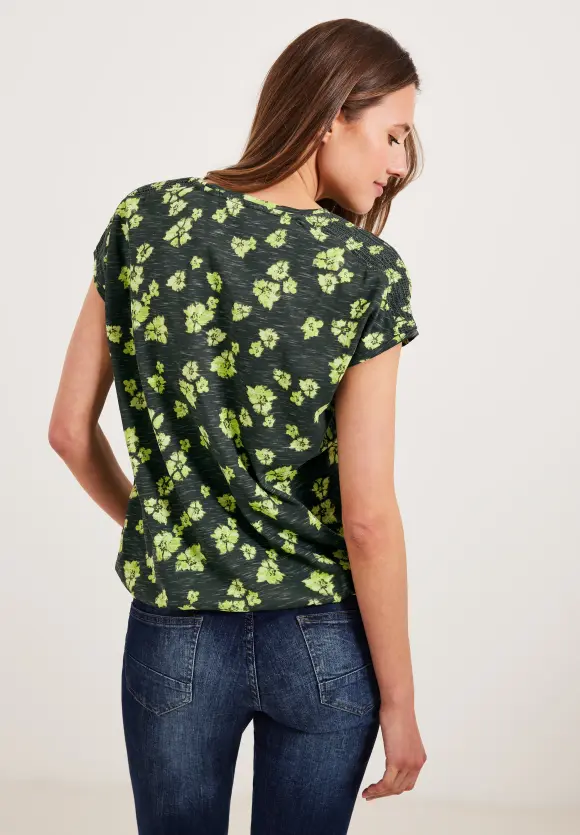CECIL Printshirt mit Smockdetail