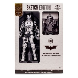 DC Multiverse Actionfigur - Hazmat Suit Batman (Line Art) (Gold Label)